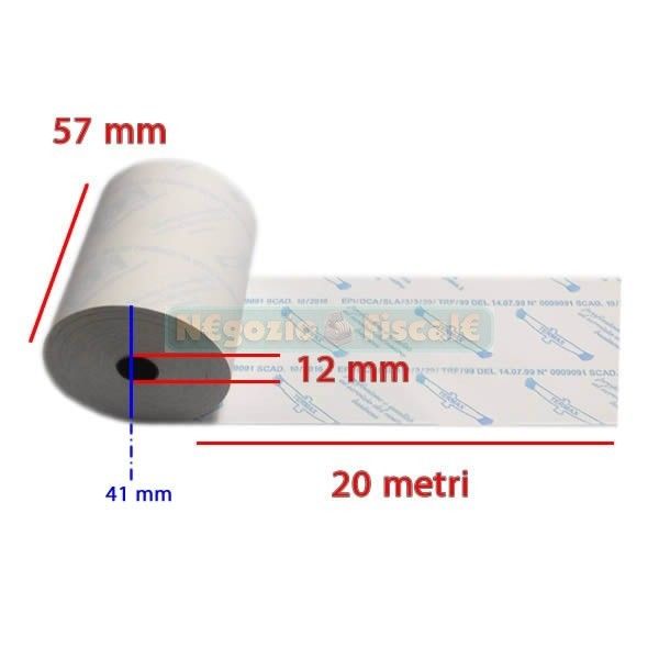 ROTOLI TERMICI 57X18mt per Pos - Blister 10pz